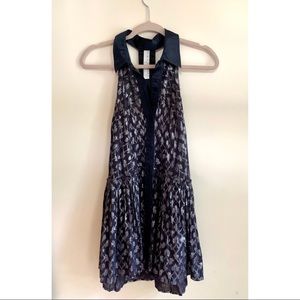 Midnight and sliver free people dress size S